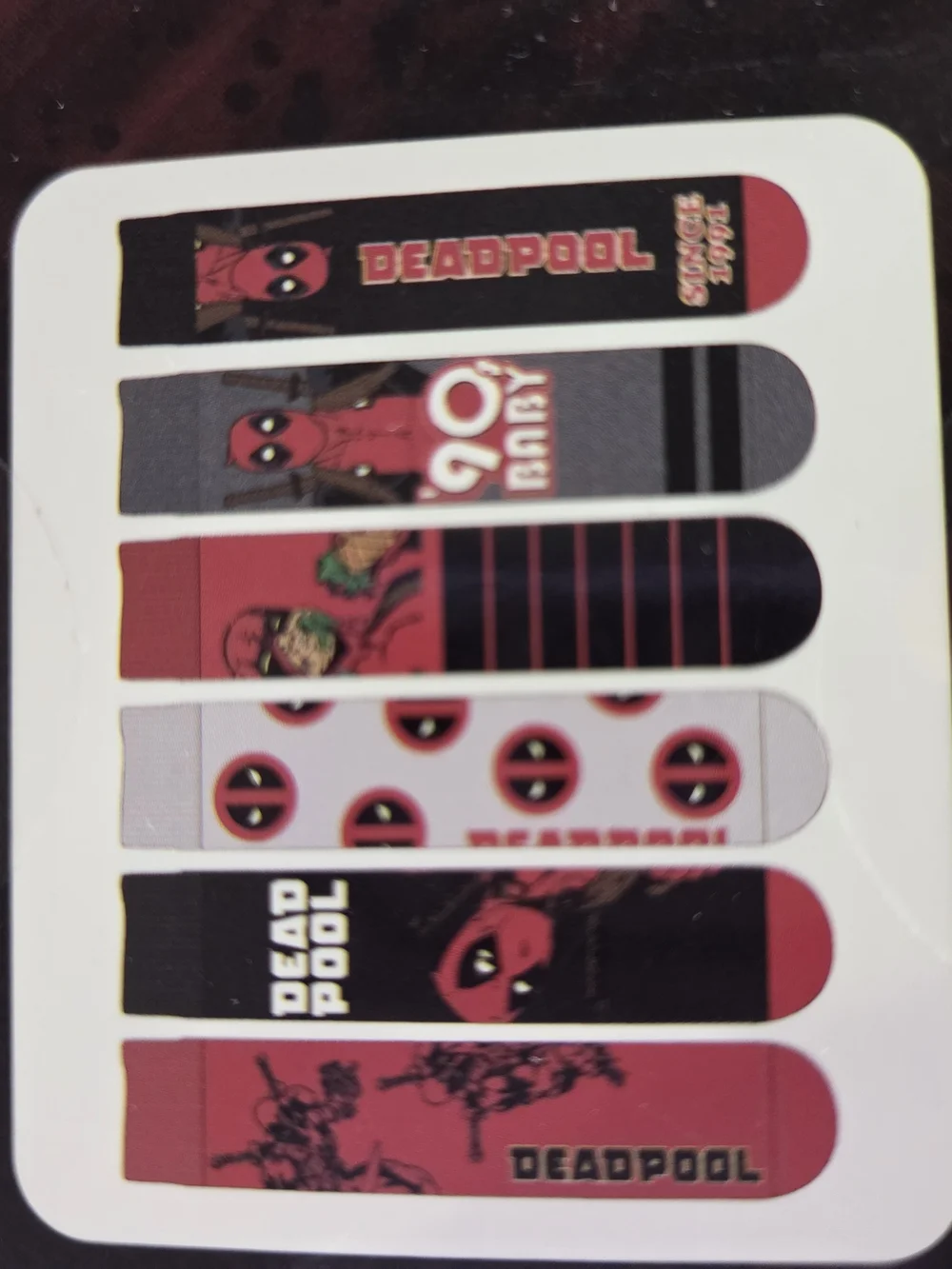 Marvel Deadpool Men's Crew Socks - Gray, Red & Black (6-Pack)